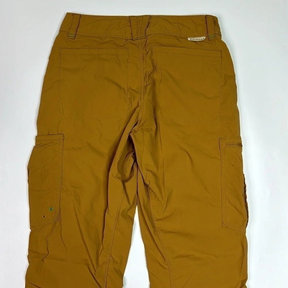 Exofficio Amphi Mustard Yellow Hiking Adventure Pants Size 28x32